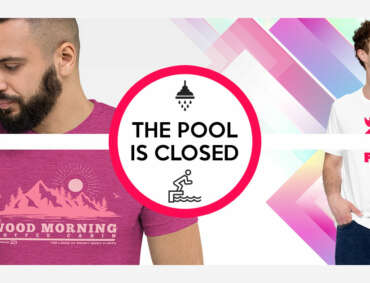 Modesl wearing PINK t-shirts by TURNIP TEEZ