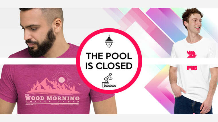 Modesl wearing PINK t-shirts by TURNIP TEEZ